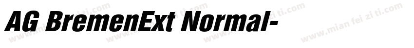 AG BremenExt Normal字体转换